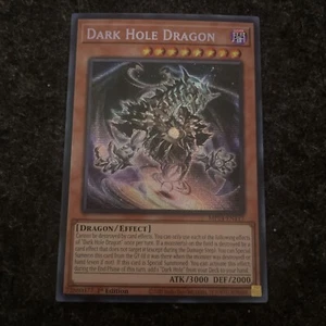 Yugioh! 1x Dark Hole Dragon MP24-EN117 Prismatic Secret Rare 1st Ed NM - Picture 1 of 1