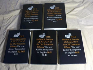 L. Koehler THE HEBREW AND ARAMAIC LEXICON OF THE OLD TESTAMENT Vol 1-5 1994-2001 - Picture 1 of 5
