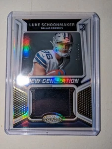 Luke Schoonmaker RC 2023 Certified New Generation Patch /399 Dallas Cowboys - Picture 1 of 3