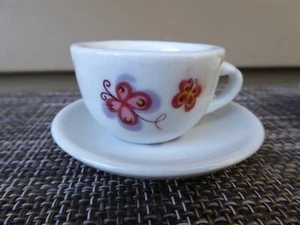 Lot 15 Piece Miniature Butterfly Tea Set Cups Saucers Cream Sugar Vintage Chid's - Picture 1 of 6