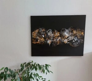50x70 cm Gemälde Acrylbild Malerei Abstrakt Bild Handgegossen Unikat NEU - Bild 1 von 2