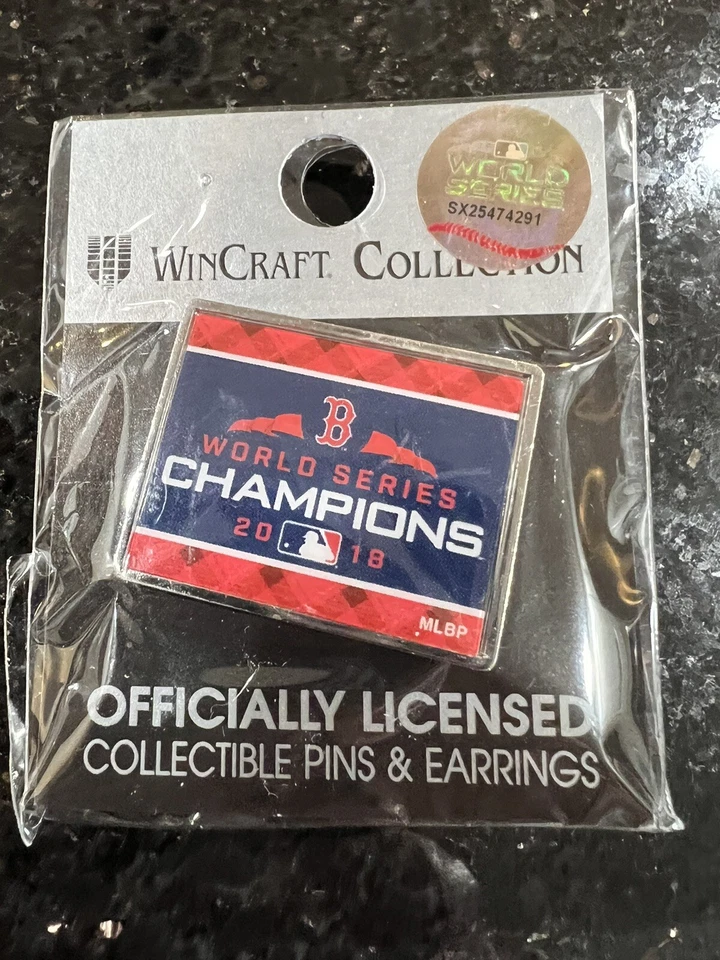 2018 MLB World Series Champions Boston Red Sox Baseball Lapel Pin - Image 1 of 1