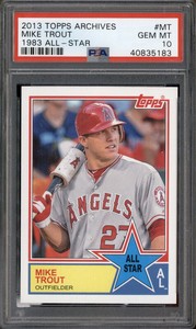 2013 Topps Archives 1983 All-Star #MT Mike Trout PSA 10