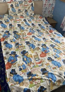 Vintage Paddington Bear Single Duvet Cover And Pillow Case - Picture 1 of 4