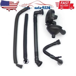 PCV Crankcase Vent Valve & Breather Hose Kit 11617504535 For BMW M52 M54 X3 X5 - Foto 1 di 6