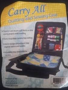 Carry All Nylon Quilt- und Nähkoffer 13,5"×14"×2,5" - Bild 1 von 7