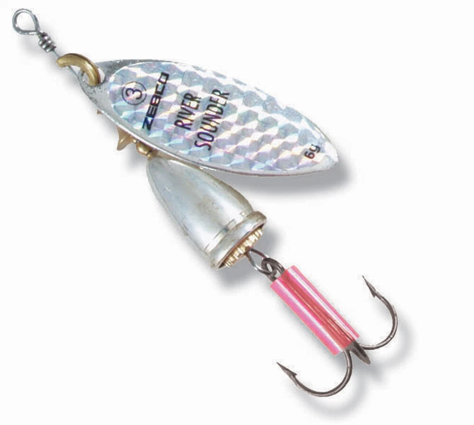 ZEBCO River Sounder Spinner silber-holo - Strömungsspinner Glockenspinner - Bild 1 von 1