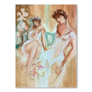 Schwester von Batia Magal, limitierte Auflage handverzierte Serigrafie auf Papier. - Bild 1 von 3