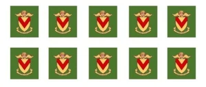 5 PR MODEL BUS WATERSLIDE TRANSFERS 1/76th COATS OF ARMS NEWPORT EARLY ON GREEN - Picture 1 of 1