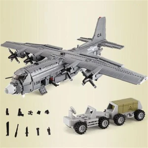 2WW2 AC-130 cannoniere aerei blocchi da costruzione MOC militari mattoni modelli giocattoli regalo - Foto 1 di 9