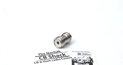 PL258 Double Female coax Joiner Coupler for PL259 Connectors - Image 1 of 4