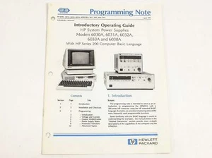 HP 5952-4131 Einführung Bedienungsanleitung für 6030A, 6031A, 6032A, 6033A, 6038A - Bild 1 von 4