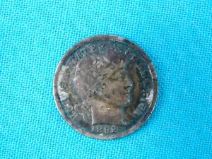 Antique US Dime Love Token 1892 with Initials Coin - Picture 1 of 4