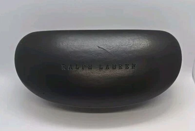 Gafas de sol Polo Ralph Lauren estuche rígido con clamshell negras con logotipo forradas de fieltro Foto 1 de 4