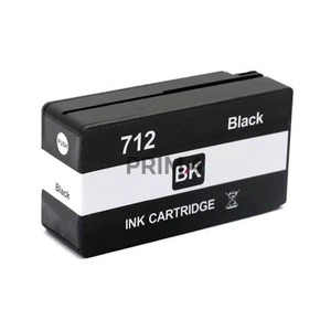 3ED70A 712 38ml Nero Cartuccia Compatibile Con Hp Designjet 24", 36", T230, 250, - Imagen 1 de 1