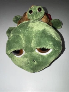 Russ Berrie Shecky Li'L Peepers Green Sea Turtle Plush 10" Mommy & Squeaky Baby - Picture 1 of 24