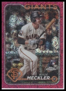 2024 Topps Chrome #22 Wade Meckler rifrattori di macchie magenta 80/350 - Foto 1 di 2