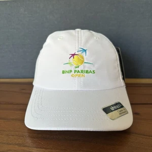 BNP Paribas Tennis Open Hat, Rolex Side Patch, White, Brand New (2022 Edition) - Picture 1 of 9