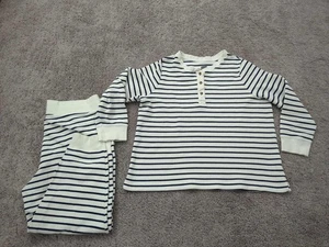 Lands' End Pyjama Set Damen 16W-18W PLUS gestreift Langarm Capri Lounge Schlaf - Bild 1 von 14