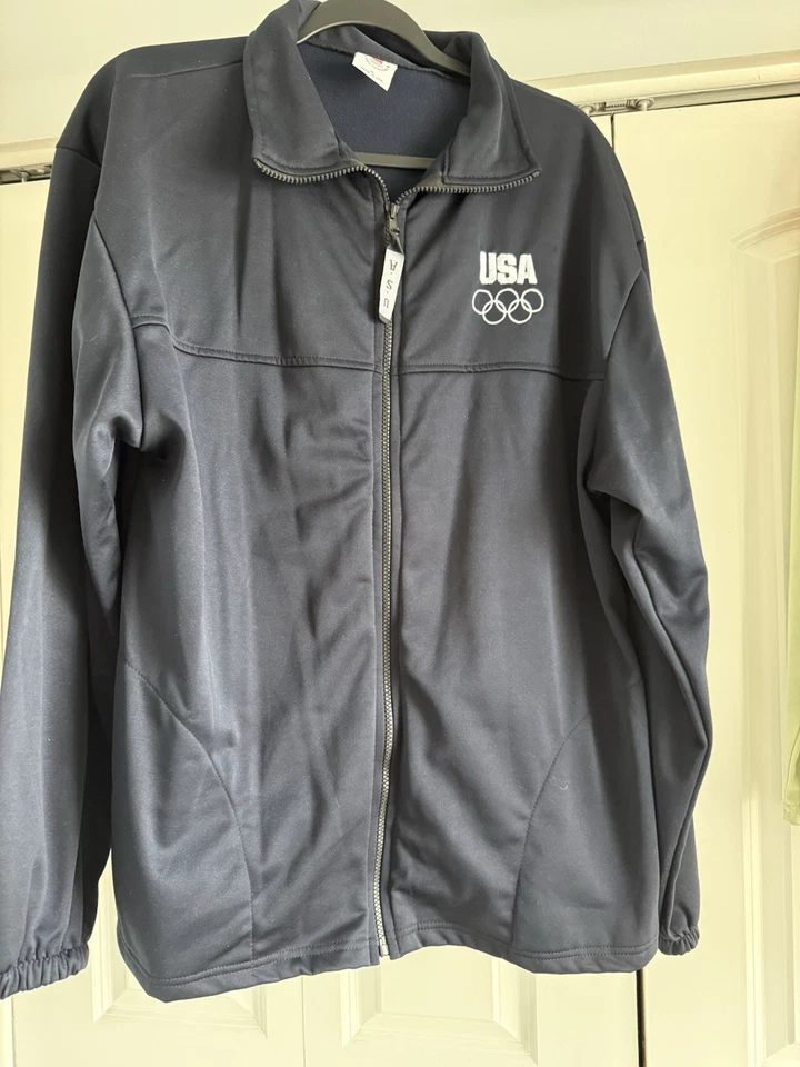 Chaqueta Olímpica EE. UU. Para Hombre XL Negra Ligera Comité De Colección Foto 1 de 4