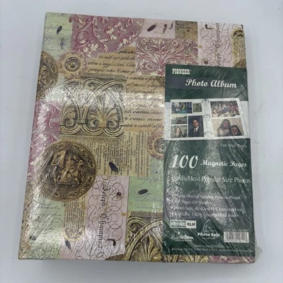 Pioneer Photo Album 100 Magnetic Fast Stick Pages 3 Ring Binder 50 Sheets Sealed - Image 1 of 4