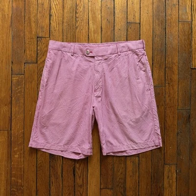 Peter Millar Shorts Men 30 Light Blue Shackelford Performance Golf Pinehurst - Image 1 of 4