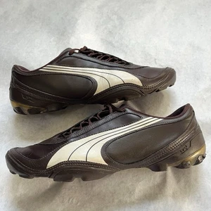 Puma V1.08 Leder Fußballschuhe Größe 12 US braun Aktiv Fußballschuh Schnürschuh - Bild 1 von 22
