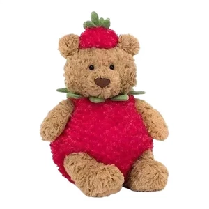 New Jelly cat Bartholomew Bear Strawberry Doll Toy Soft Cuddly Toy - Picture 1 of 11