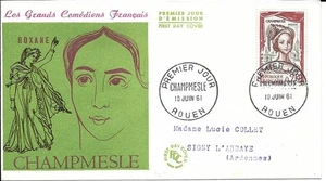 FRANCE 1961 FDC CHAMPMESLE YT 1301 - Imagen 1 de 1