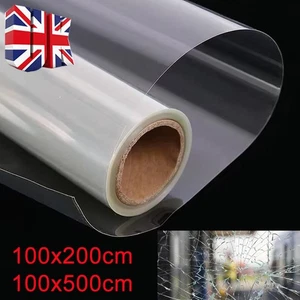 UK Safety & Security Window Film Clear Glass Protection Anti Shatter 2-5m. - Picture 1 of 13