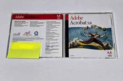 Adobe Acrobat 5.0 Macintosh Upgrade CD, Case, Serial Number  - Image 1 of 2