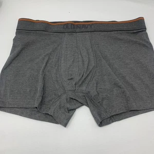 Old Navy Men’s Boxer Briefs Gray Size Medium Orange Band Lightweight Underwear - Picture 1 of 5