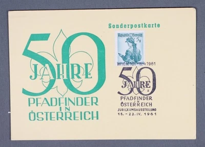 MayfairStamps Austria 1961 Boy Scout Aniversario Cubierta aau_93033 Foto 1 de 2