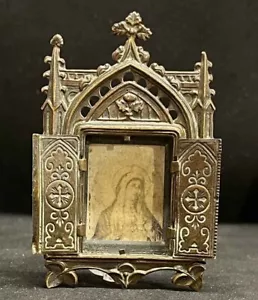 Wunderschöner antiker kleiner Herz-Jesu-Schrein schönes Stück, Schreibtisch - Bild 1 von 10