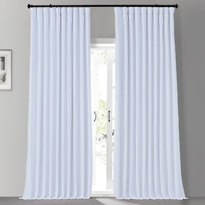 HPD Half Price Drapes Extra Wide Faux Silk Blackout Curtains 108 Inches Long ... - Picture 1 of 8