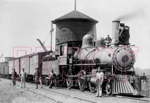 Manistee & Northeastern (M&NE) Engine 9 with Freight Train - 8x10 Photo - Bild 1 von 1