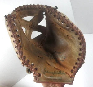 vintage Johnny Walker Nice Play leather baseball glove mitt BLL50 - Picture 1 of 14