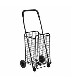 Honey Can Do All-Purpose Rolling Utility Cart Laundry Travel Shopping Black NEW