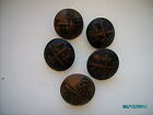 IMPERIAL RUSSIA , SET OF FIVE RAILWAY UNIFORM BUTTONS