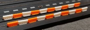 LMH N Detail Part JERSEY BARRIER Traffic Lane Separator Wall ORANGE White 20 Pc - Picture 1 of 11
