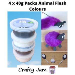 Silk Clay Lightweight Modeling blend it, colour it, felt with it! Nose Beak ears - Picture 1 of 6