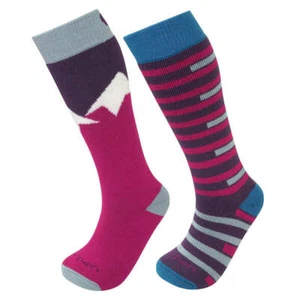 Lorpen Kids 2-Pack Thick Wool Over-the-Calf Extra Warm Ski Socks - Picture 1 of 16