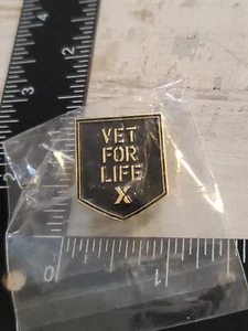 Alfiler militar VET FOR LIFE solapa o sombrero Tr - Imagen 1 de 2