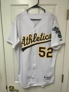 NWOT #52 Yoenis Cespedes 44 Oakland Athletics Majestic White Home Jersey - Picture 1 of 9