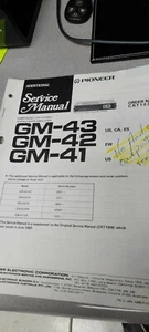 PIONEER GM-43 / 42 / 21 Original Service Manual - Picture 1 of 1