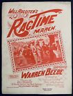 RAG TIME MARCH sheet music SYNCOPATED PIANO SOLO by Warren Beebe 1897