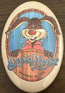 Vtg 1992 Disneyland Splash Mountain Splash bash Pinback Button. Tokyo/Anaheim. - Picture 1 of 7
