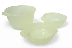 Juego de tazones mezcladores Tupperware transparentes 2643B-4 2642B-4 2643A-3 sin tapas - Imagen 1 de 19