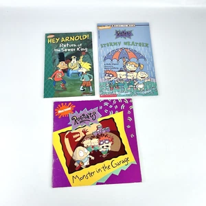 Lot of 3 Nickelodeon Paperback Books Rugrats & Hey Arnold! Return of Sewer King - Picture 1 of 24