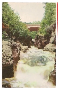 Water FALLS On The TEMPERANCE RIVER North Shore Dr Minnesota Postcard MN 1958 - Picture 1 of 2